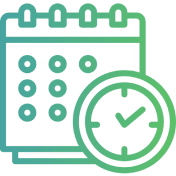Calendar and clock icon